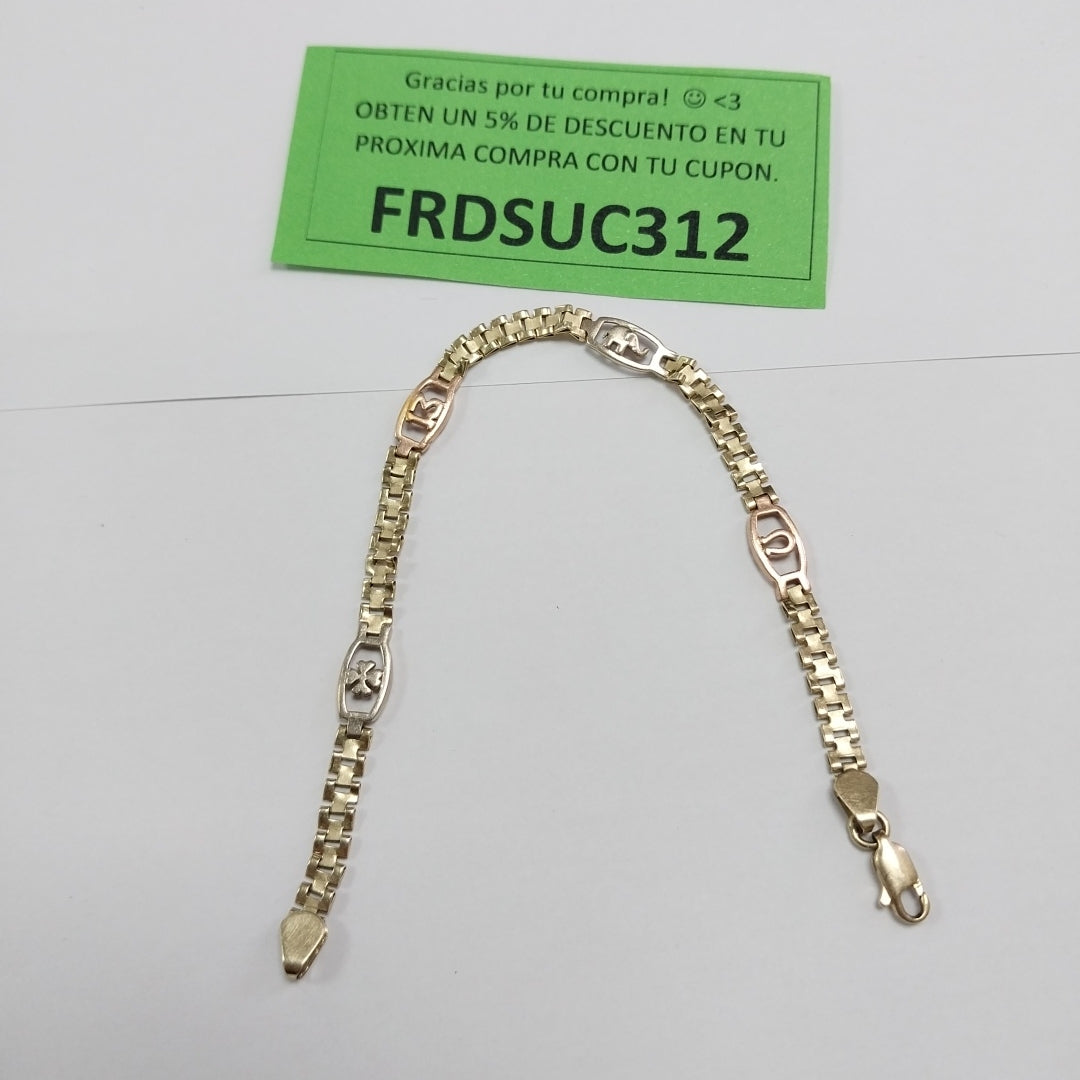 PULSERA ORO 10 K 4.5 GRMS (SEMINUEVO)