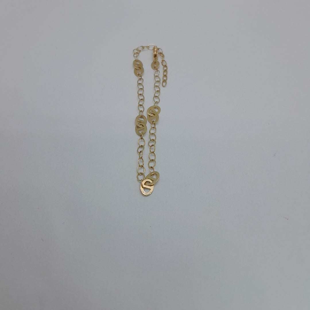 PULSERA ESPECIAL 14K 21 CM 1.8 GR (NUEVO)