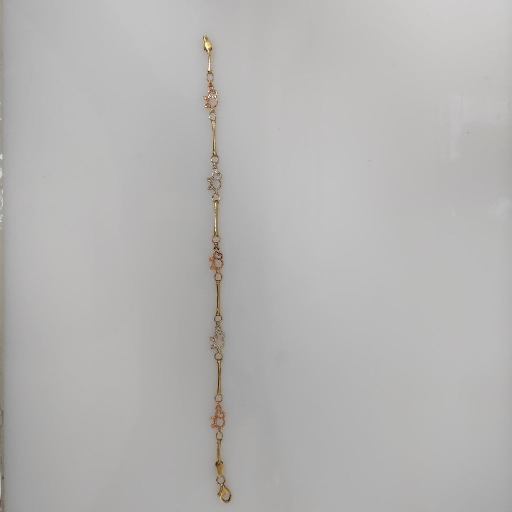 PULSERA ORO, ORO COMBINADO 14 K 2.6 GRMS (SEMINUEVO)