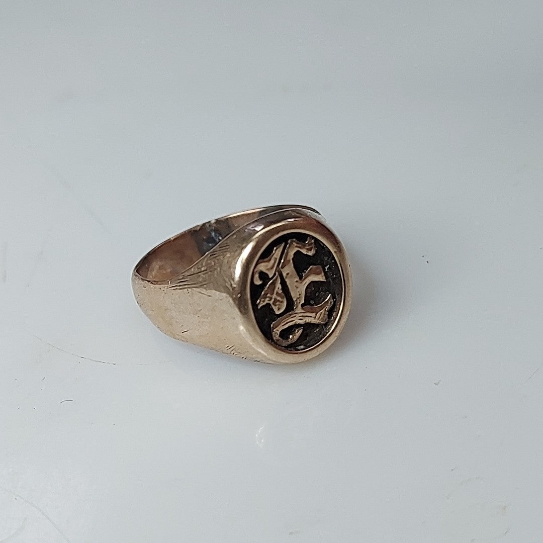 ANILLO CONMEMORATIVO ORO 8 K 7 GRMS (SEMINUEVO)