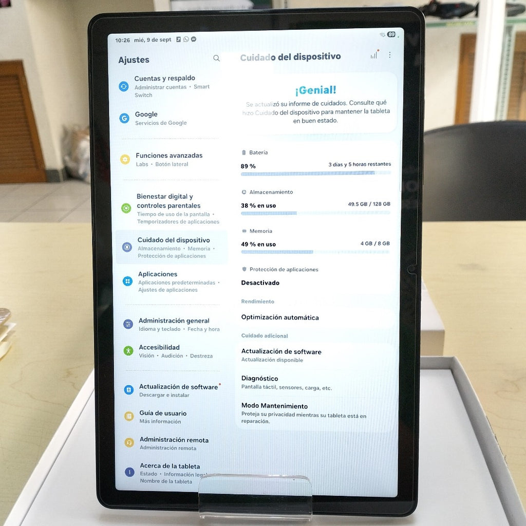 TABLETA SAMSUNG GALAXY TAB A9+ SM-X210 (2023) 128 GB 8 GB RAM (SEMINUEVO)