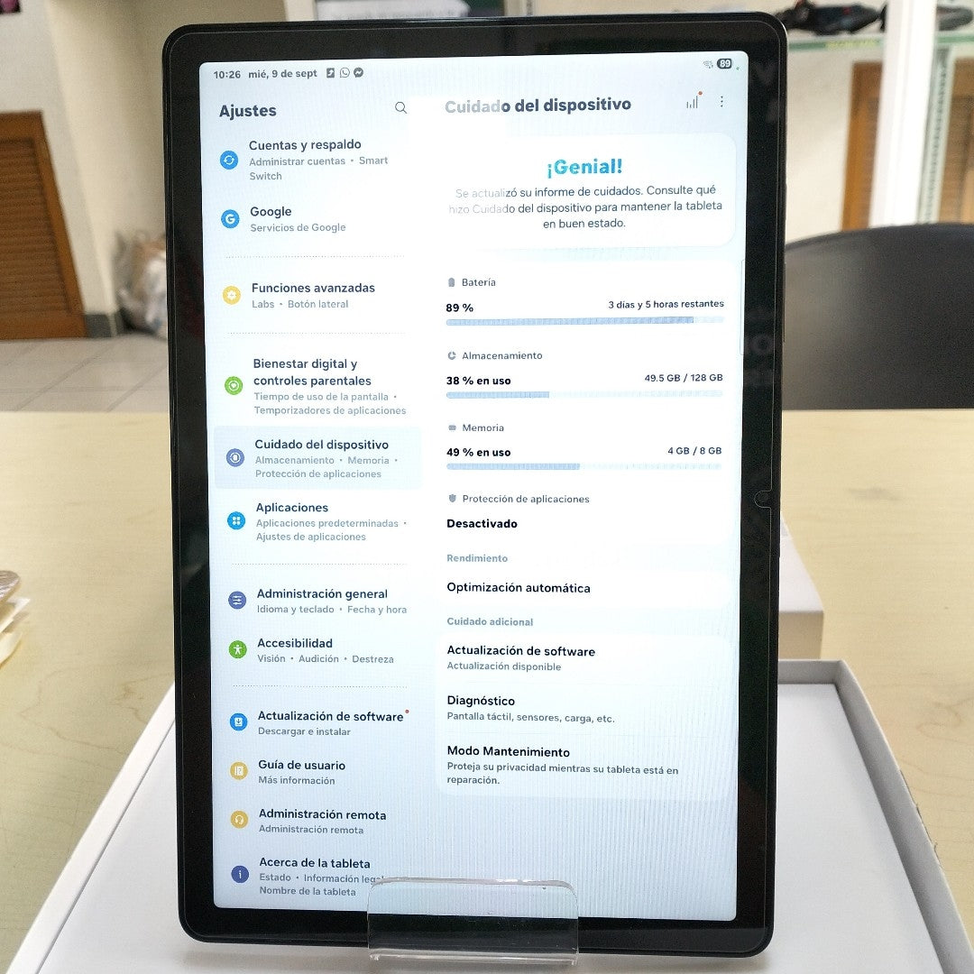 TABLETA SAMSUNG GALAXY TAB A9+ SM-X210 (2023) 128 GB 8 GB RAM (SEMINUEVO)