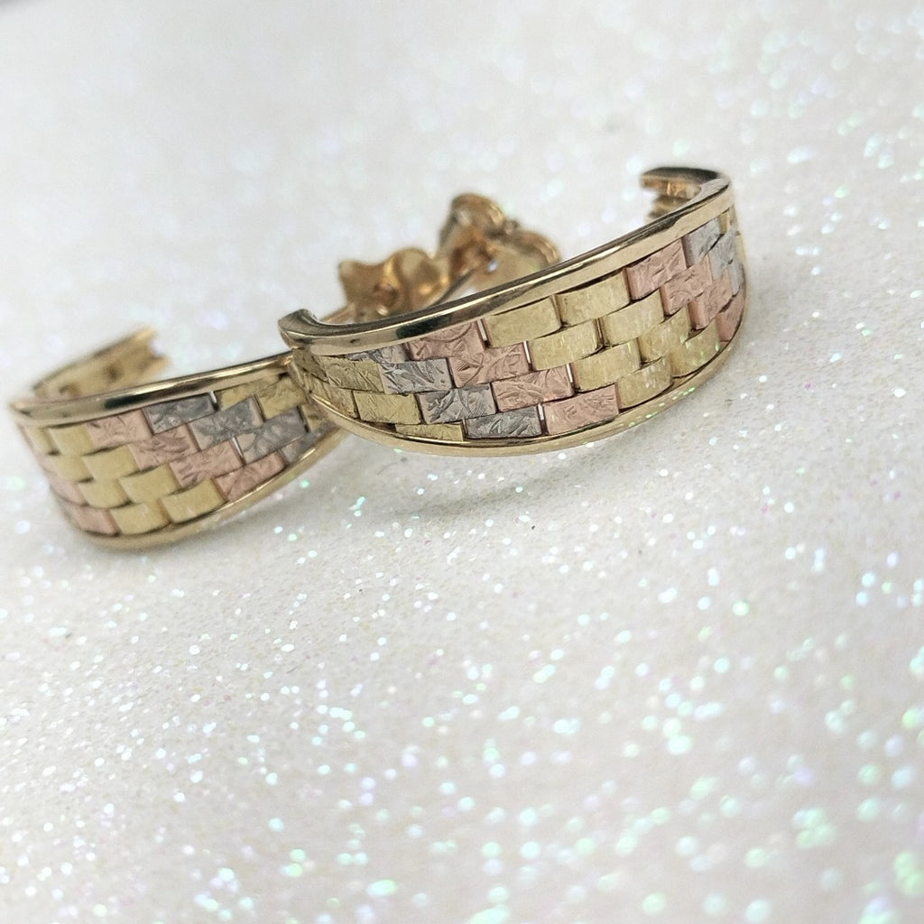 ARRACADAS PAR ORO 14 K 5.2 GRMS (SEMINUEVO)