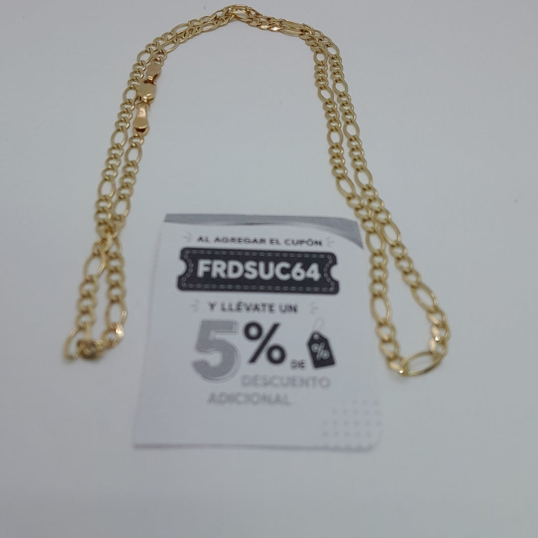 CADENA TEJIDO 3X1 14K 55 CM 8.2 GR (NUEVO)