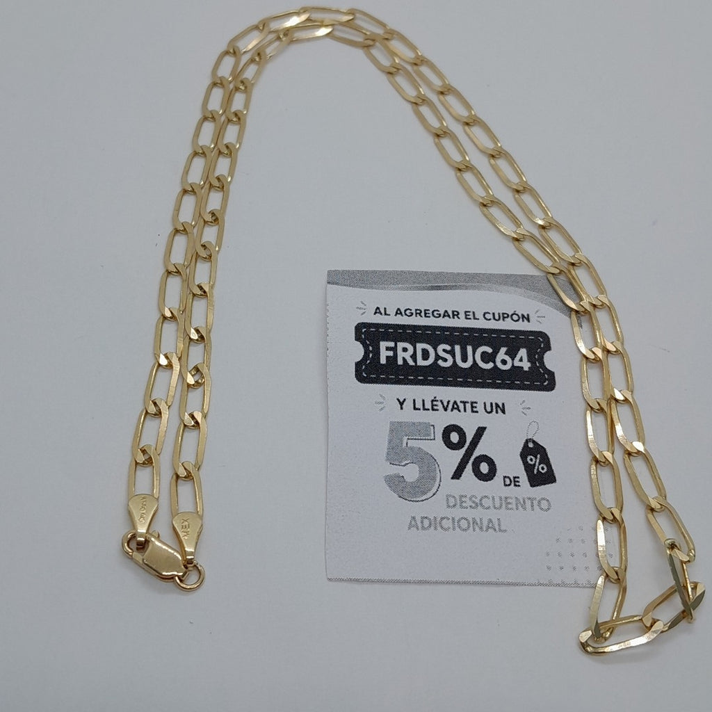 CADENA ESLABONES 14K 55 CM 9.7 GR (NUEVO)