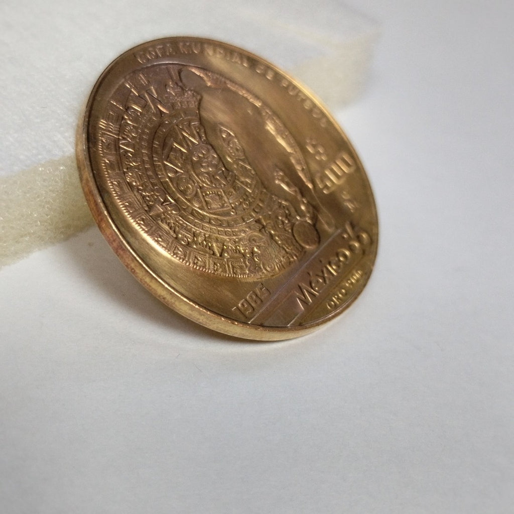 MEDALLA CONMEMORATIVA ORO 21 K 17.3 GRMS (SEMINUEVO)