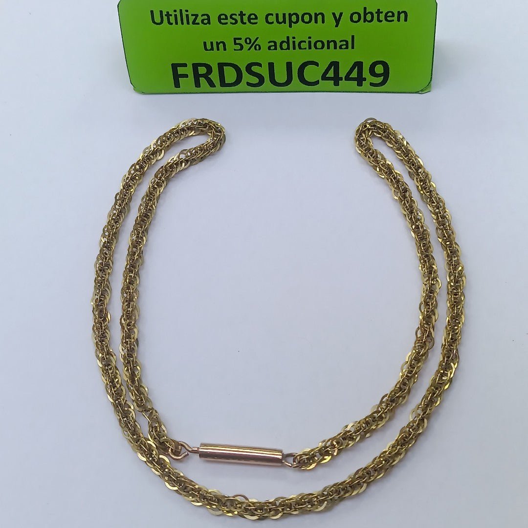 CADENA ORO 14 K 10.7 GRMS (SEMINUEVO)