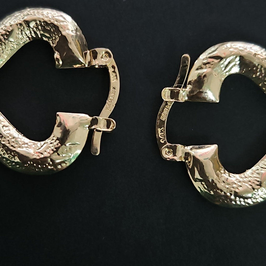 ARETES ARRACADAS 14K 1.8 GR (NUEVO)