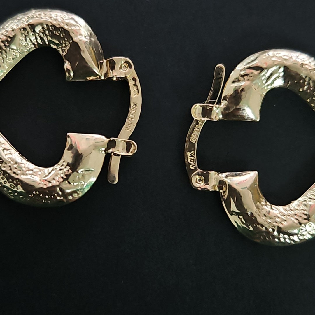 ARETES ARRACADAS 14K 1.8 GR (NUEVO)