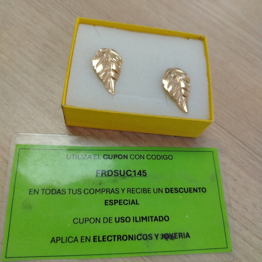ARETES PAR ORO 10 K 1.3 GRMS (SEMINUEVO)