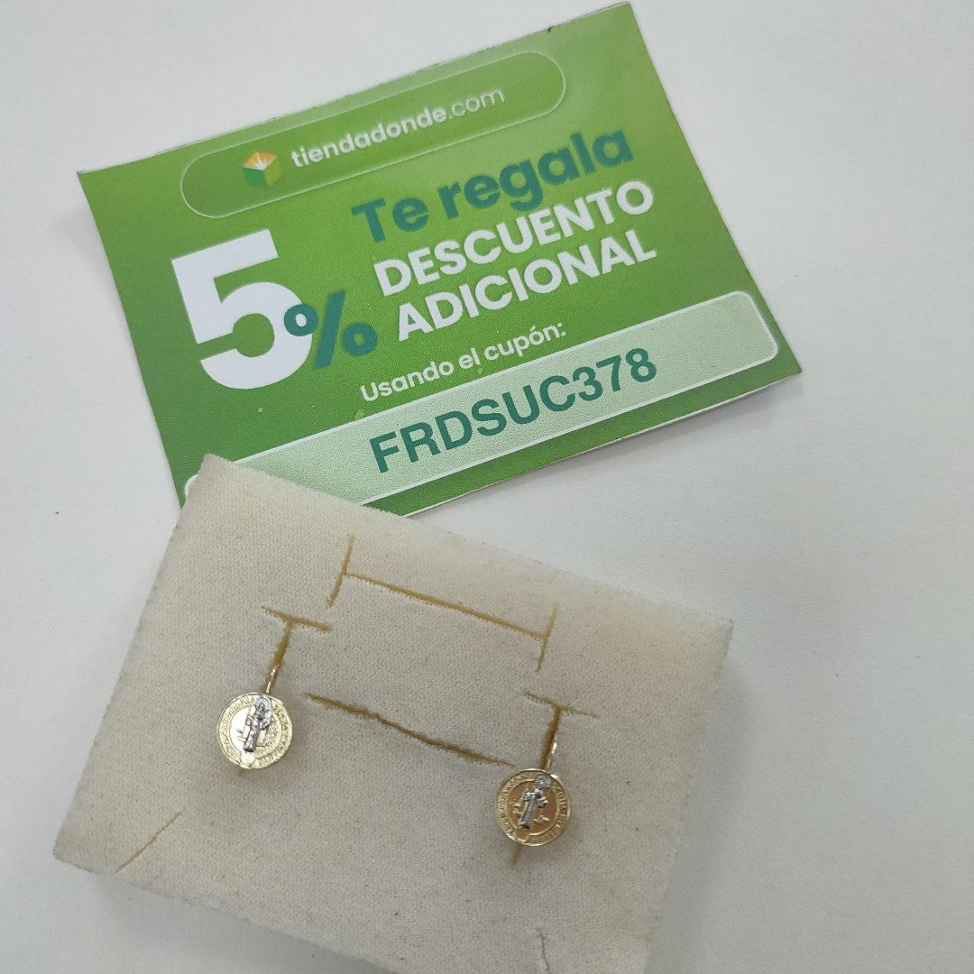 ARETES PAR ORO 10 K 1.1 GRMS (SEMINUEVO)