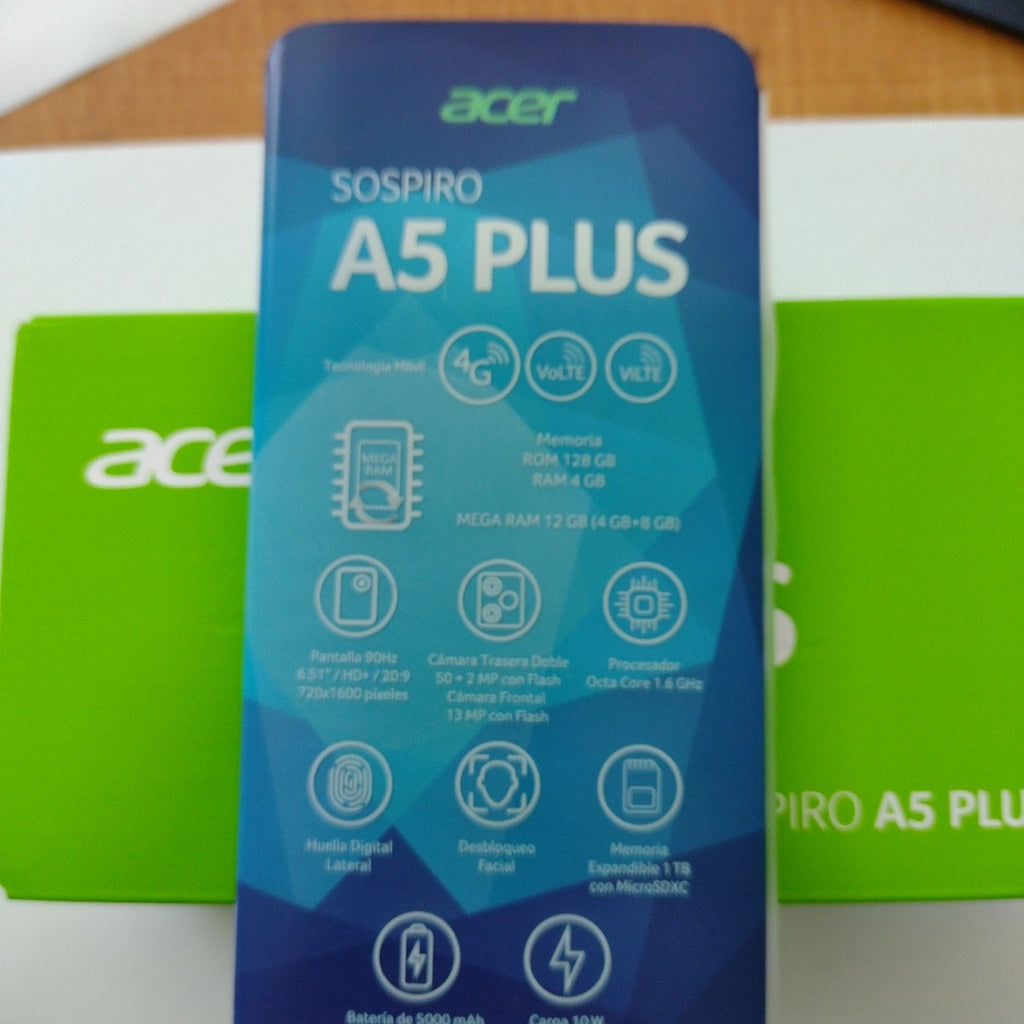 CELULAR ACER SOSPIRO A5 PLUS (2026) 128 GB 4 GB RAM (SEMINUEVO)