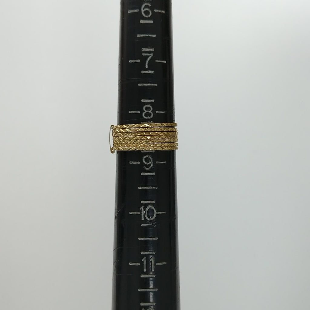 ANILLITO, SEMANARIO DE ARGOLLAS ORO 14 K 3.6 GRMS (SEMINUEVO)