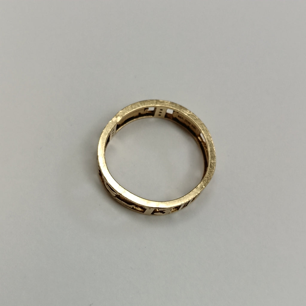 ARGOLLA DE LA SUERTE ORO 14 K 2.8 GRMS (SEMINUEVO)