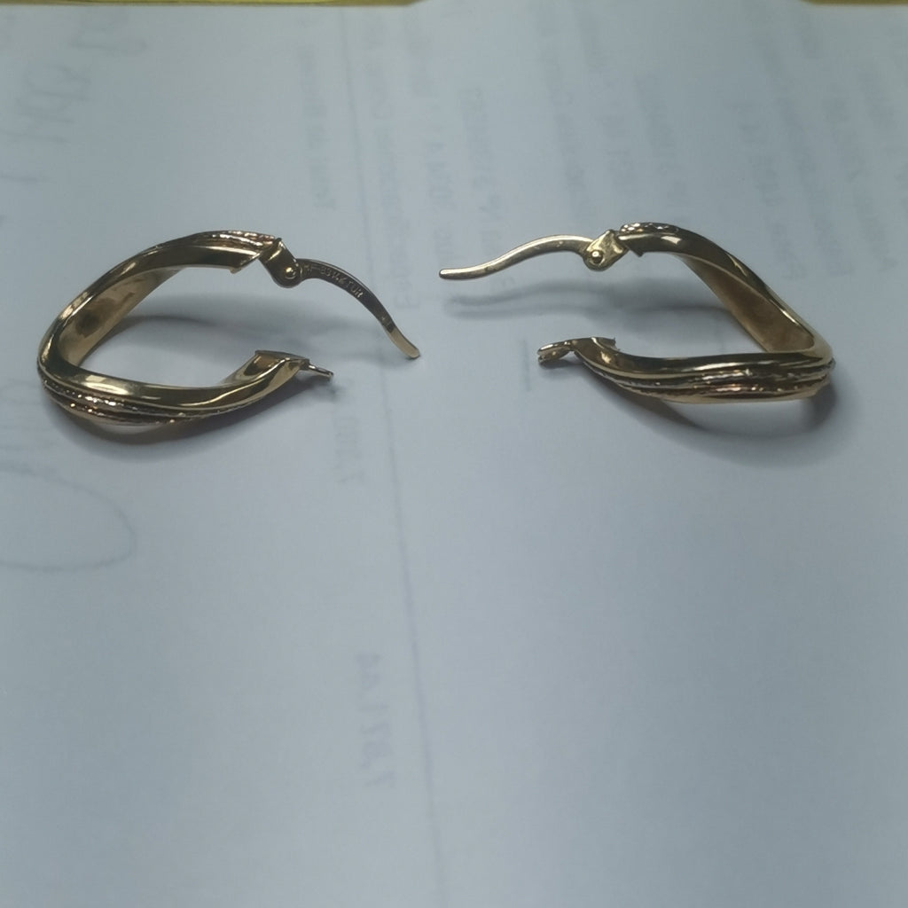 ARRACADAS PAR ORO 14 K 1.9 GRMS (SEMINUEVO)