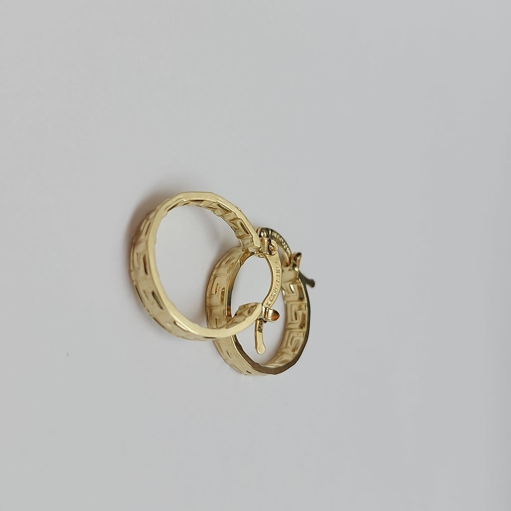 ARETES ARRACADAS FIG GRECAS 14K 1.8 GR (NUEVO)