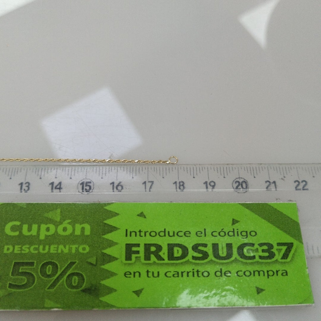 PULSERA TORZAL 14K 18 CM 1.3 GR (NUEVO)
