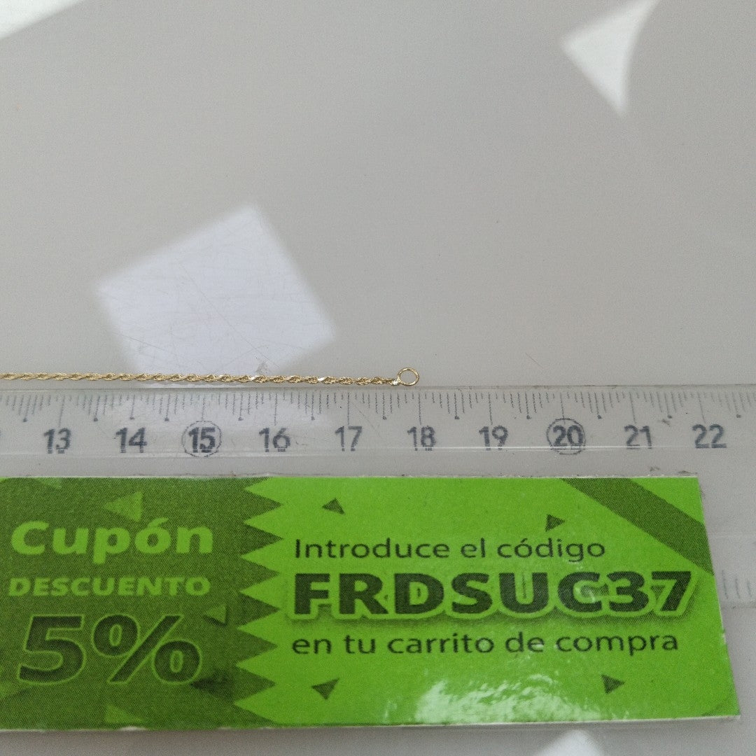 PULSERA TORZAL 14K 18 CM 1.3 GR (NUEVO)