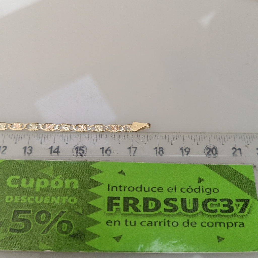 PULSERA GUCHI 14K 18 CM 2.8 GR (NUEVO)