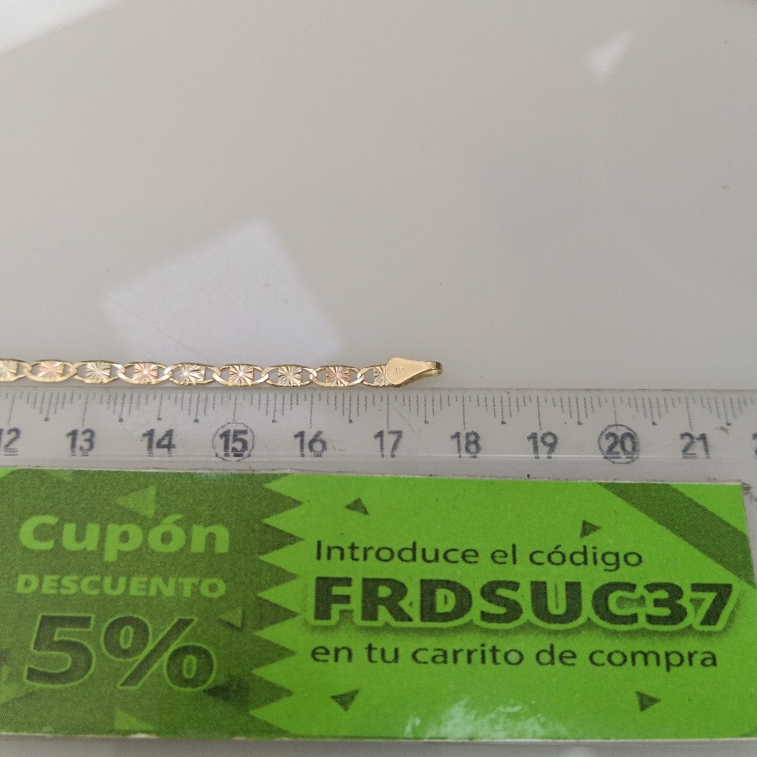 PULSERA GUCHI 14K 18 CM 2.8 GR (NUEVO)