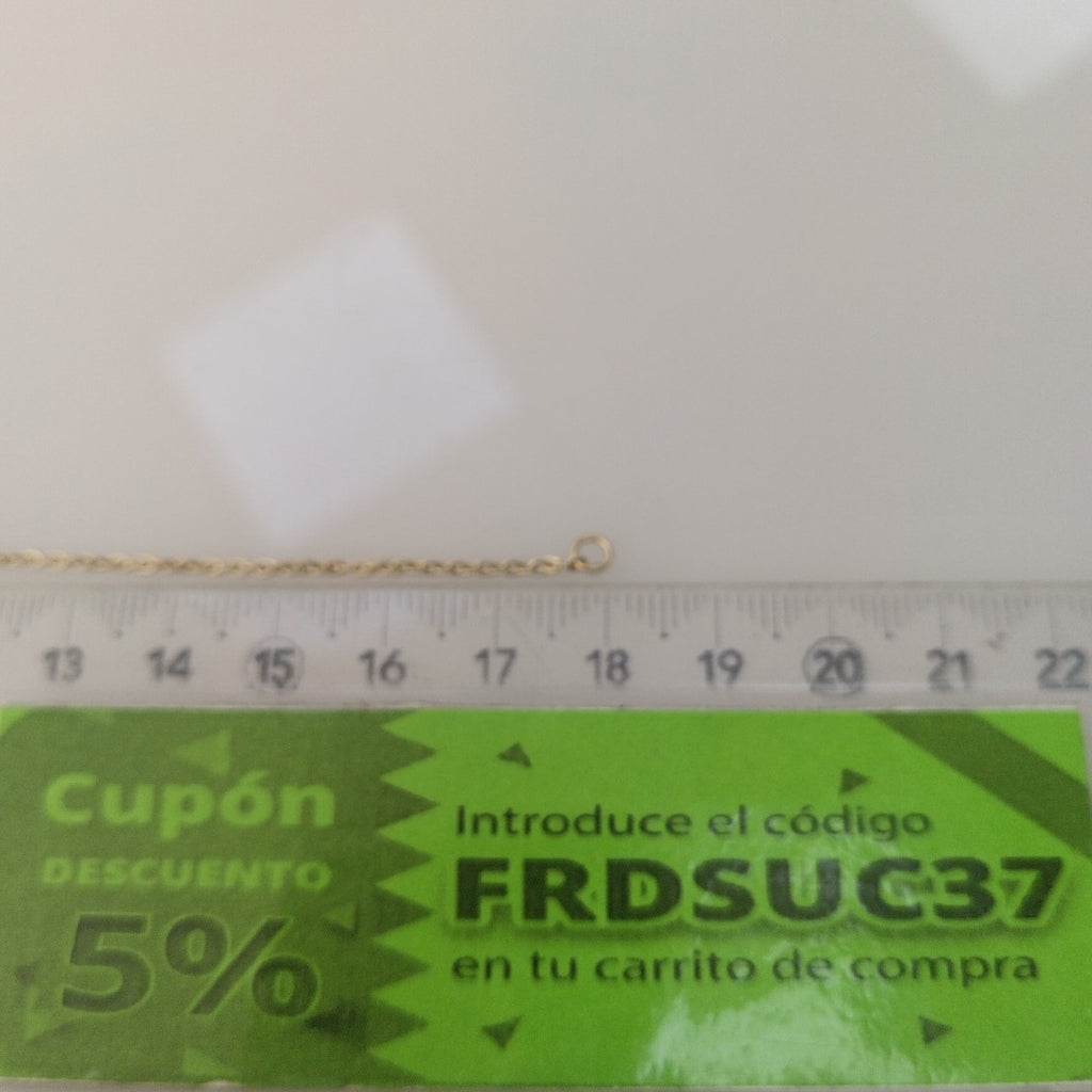 PULSERA TEJIDO ESPECIAL C CIRCONIAS 14K 18 CM 1.8 GR (NUEVO)