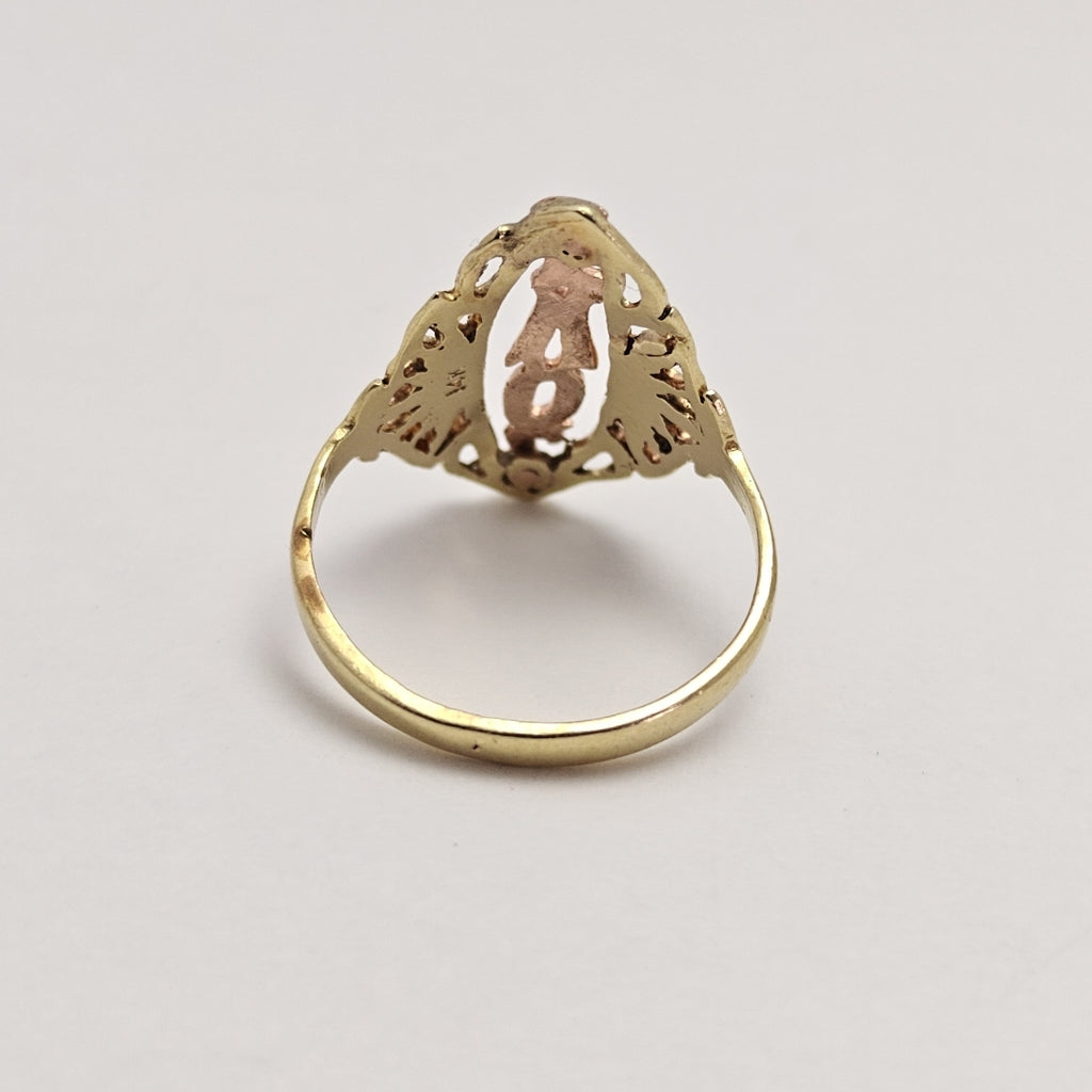 ANILLITO ORO COMBINADO 14 K 2.6 GRMS (SEMINUEVO)