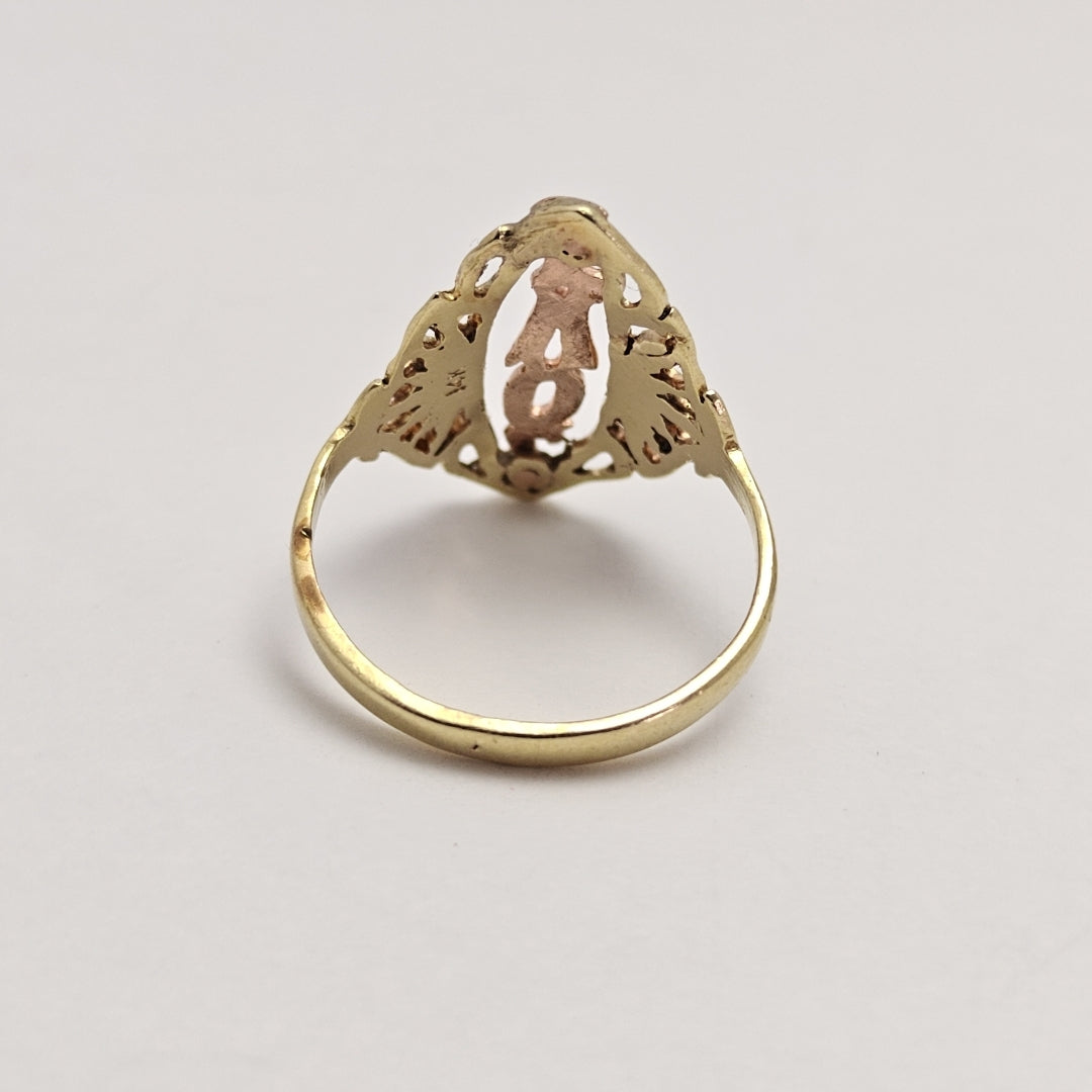 ANILLITO ORO COMBINADO 14 K 2.6 GRMS (SEMINUEVO)