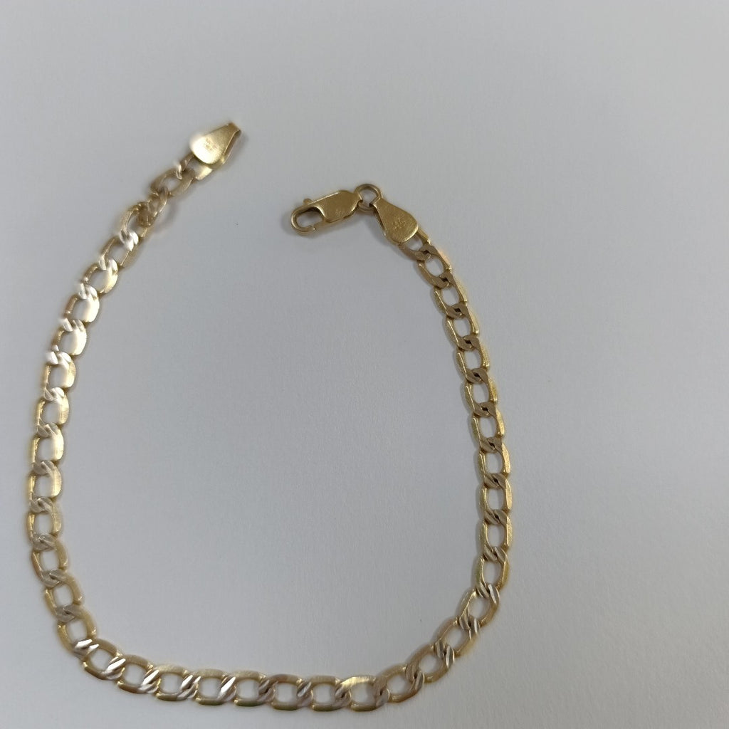 PULSERA ORO COMBINADO 14 K 5.9 GRMS (SEMINUEVO)