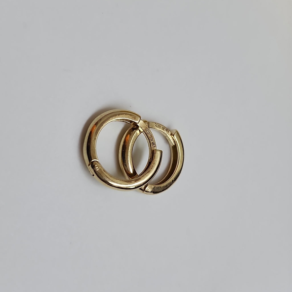ARETES ARRACADAS LISAS 10K 1.2 GR (NUEVO)