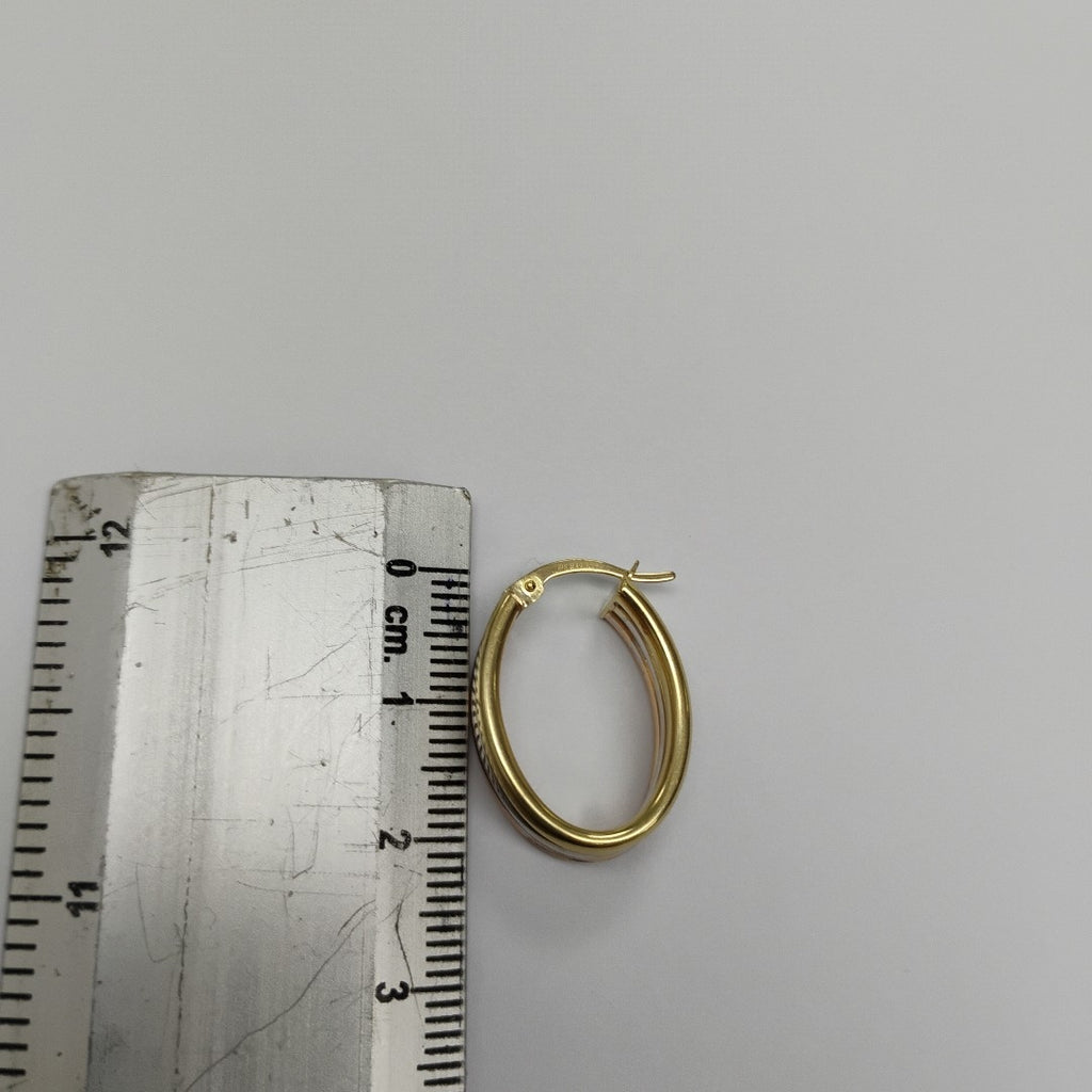 ARRACADAS PAR ORO COMBINADO 10 K 3 GRMS (SEMINUEVO)