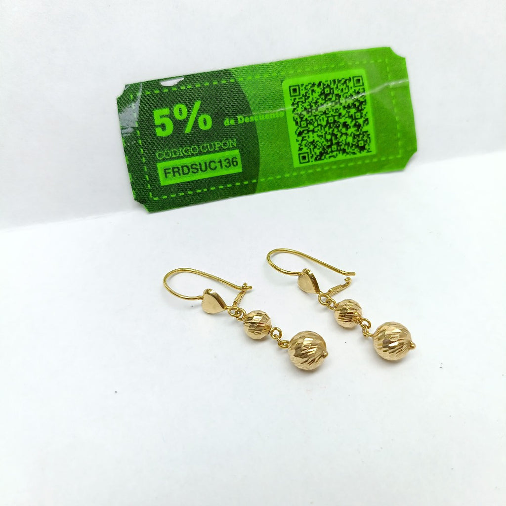 ARETES PAR ORO 18 K 3.3 GRMS (SEMINUEVO)