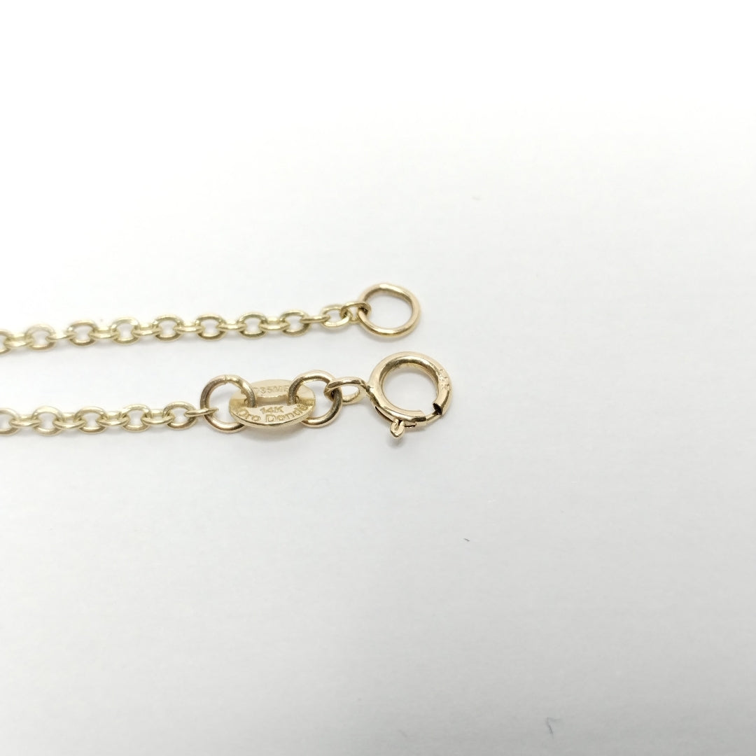 PULSERA ESPECIAL C MARIPOSAS 14K 18 CM 1.7 GR (NUEVO)