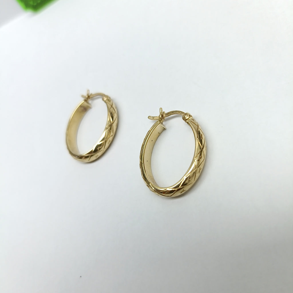 ARRACADAS PAR ORO 14 K 2.2 GRMS (SEMINUEVO)