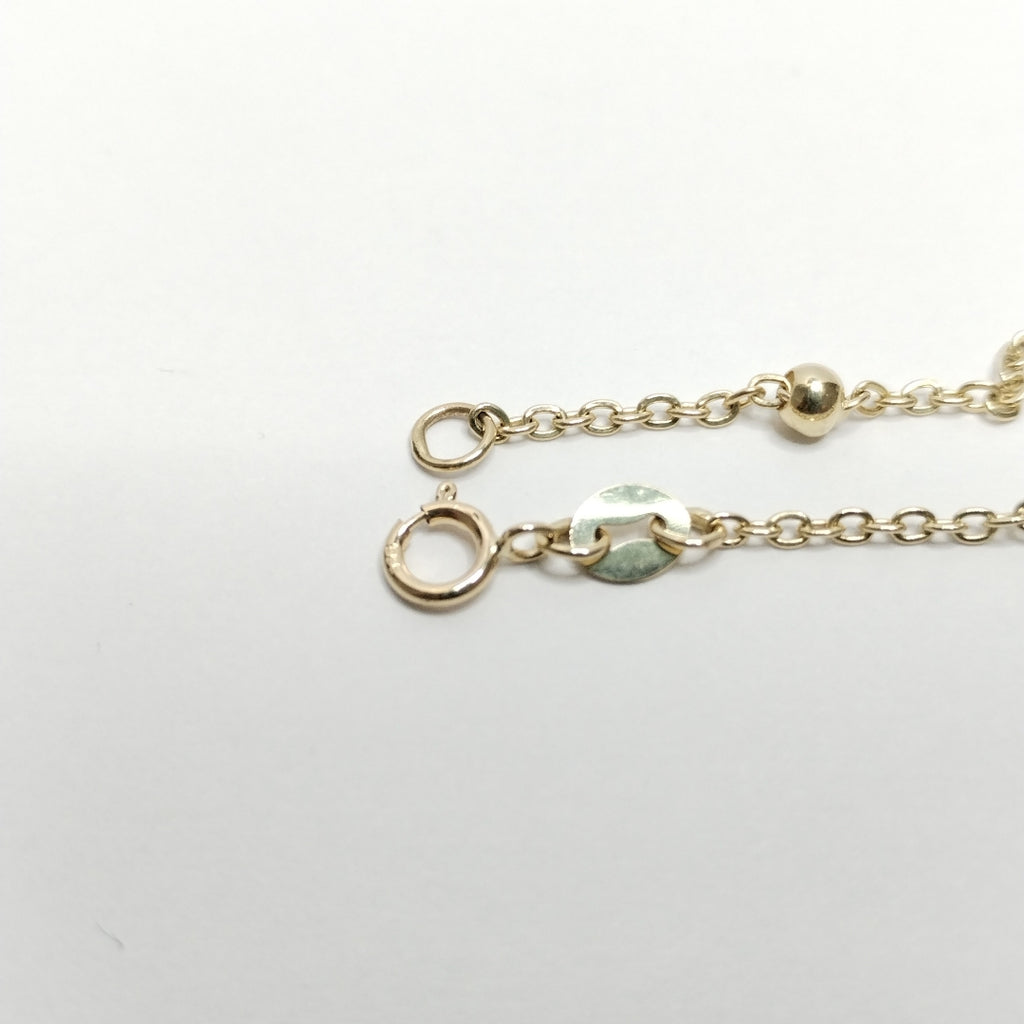 PULSERA TEJIDO ESPECIAL ARBOL 14K 18 CM 1.7 GR (NUEVO)