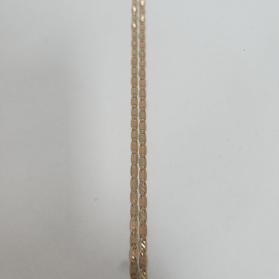 CADENA ORO COMBINADO 14 K 3,90 GRMS (SEMINUEVO)