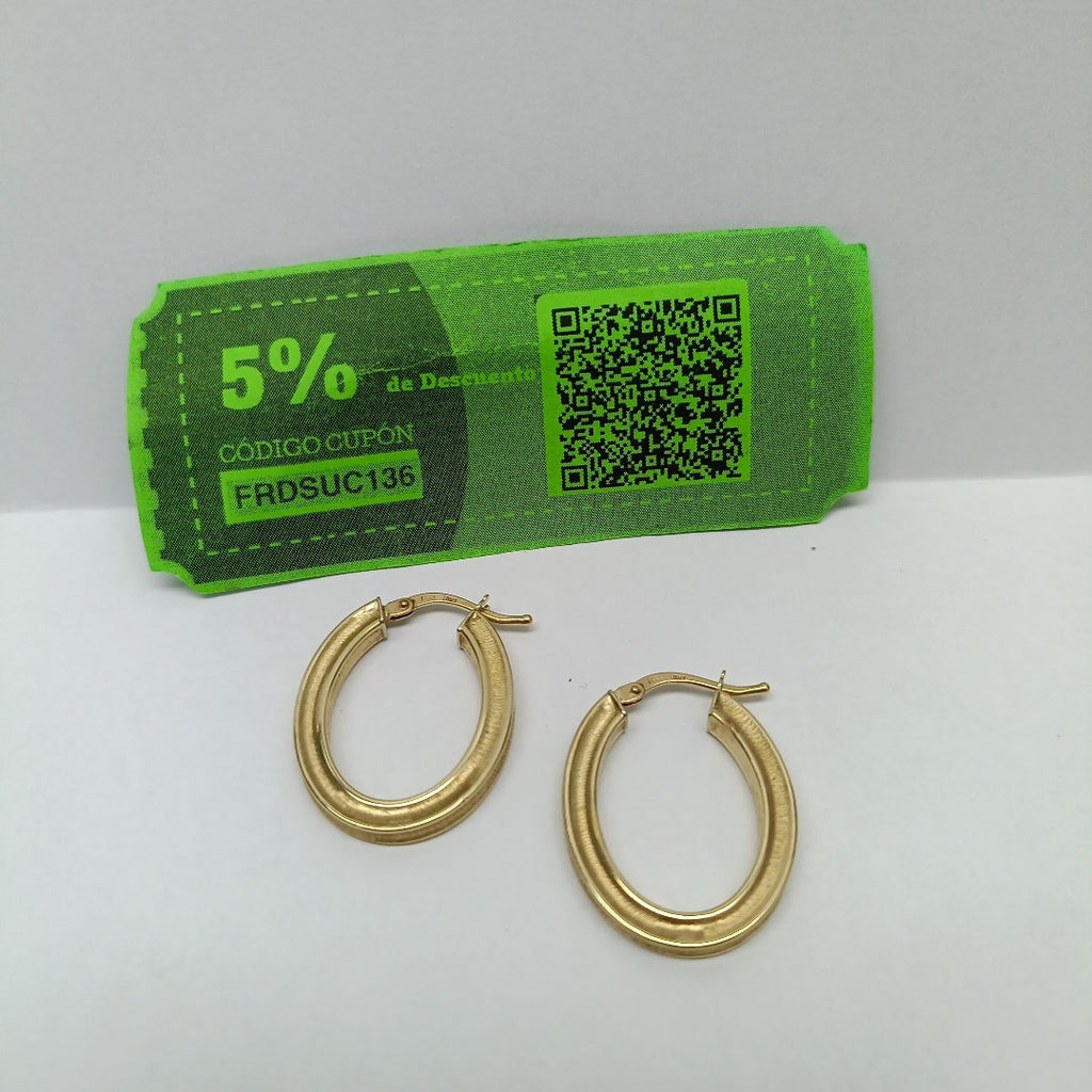 ARRACADAS PAR ORO 14 K 1.9 GRMS (SEMINUEVO)