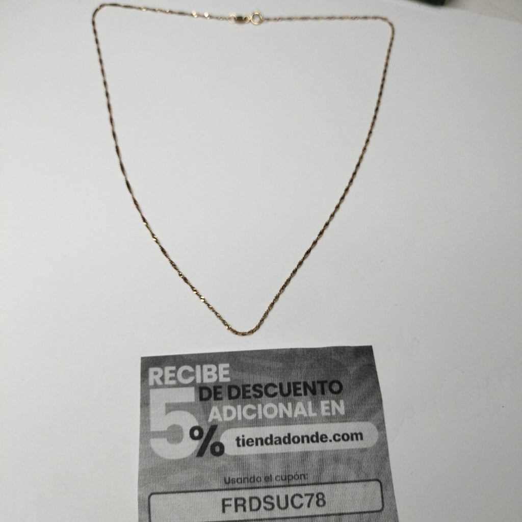 CADENA ORO 14 K 1.2 GRMS (SEMINUEVO)