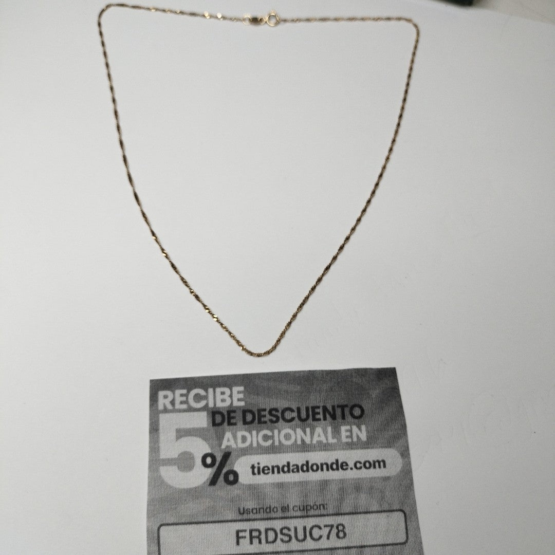 CADENA ORO 14 K 1.2 GRMS (SEMINUEVO)