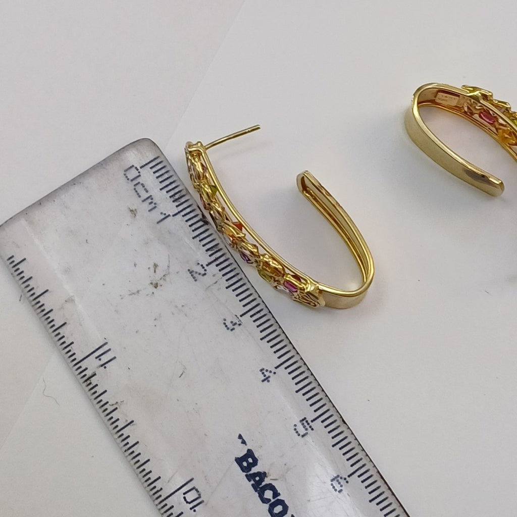 ARETES PAR ORO 14 K 8,70 GRMS (SEMINUEVO)