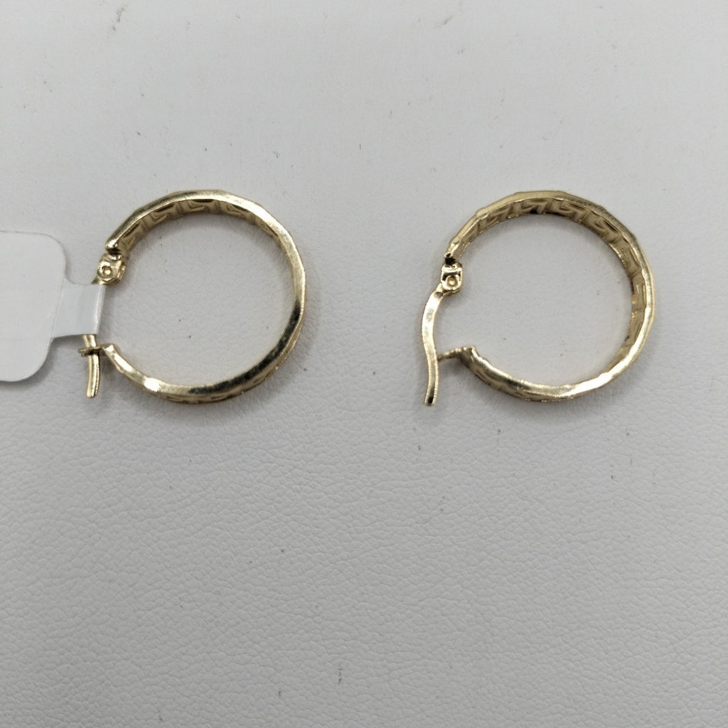 ARETES ARRACADA CON GRECAS 14K 2 GR (NUEVO)