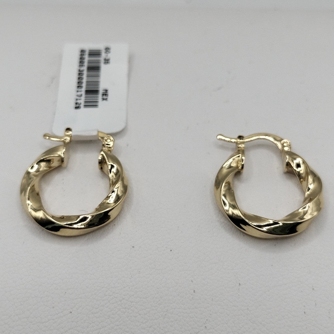 ARETES ARRACADA TORZAL 14K 1.9 GR (NUEVO)