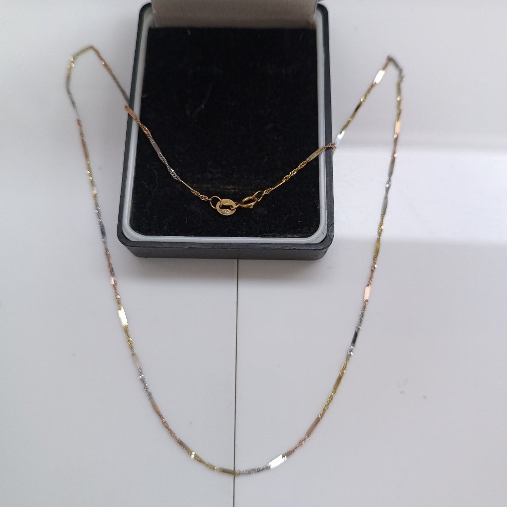 CADENA ORO, ORO COMBINADO 10 K 1.5 GRMS (SEMINUEVO)