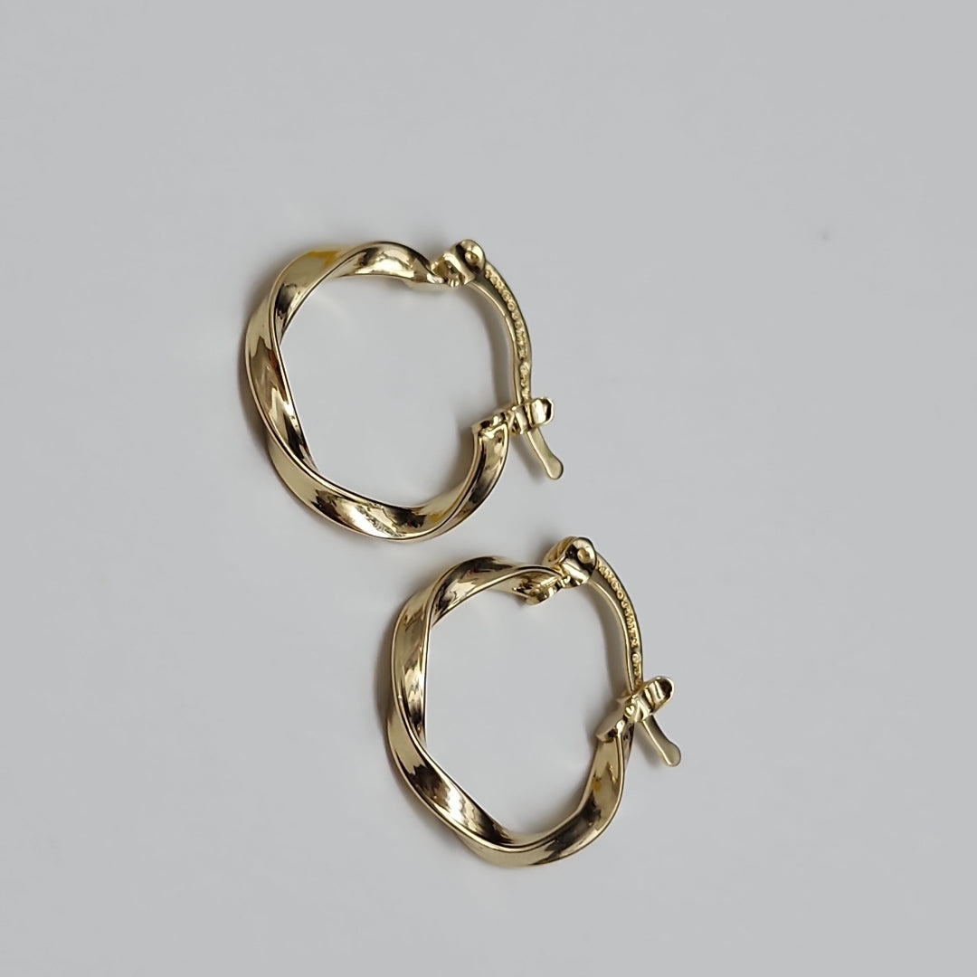 ARETES ARRACADAS TORZAL 14K 1.2 GR (NUEVO)