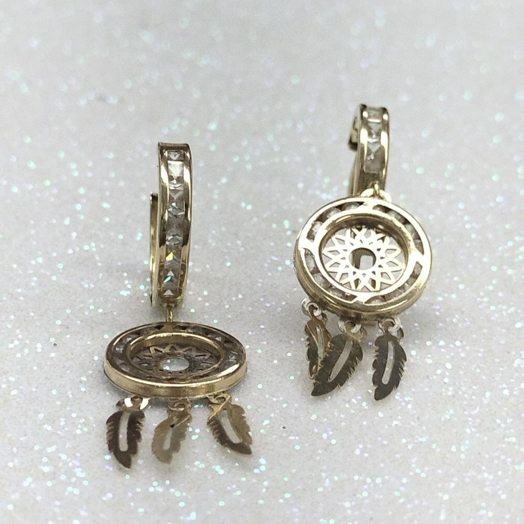 ARRACADAS PAR ORO 14 K 2.3 GRMS (SEMINUEVO)