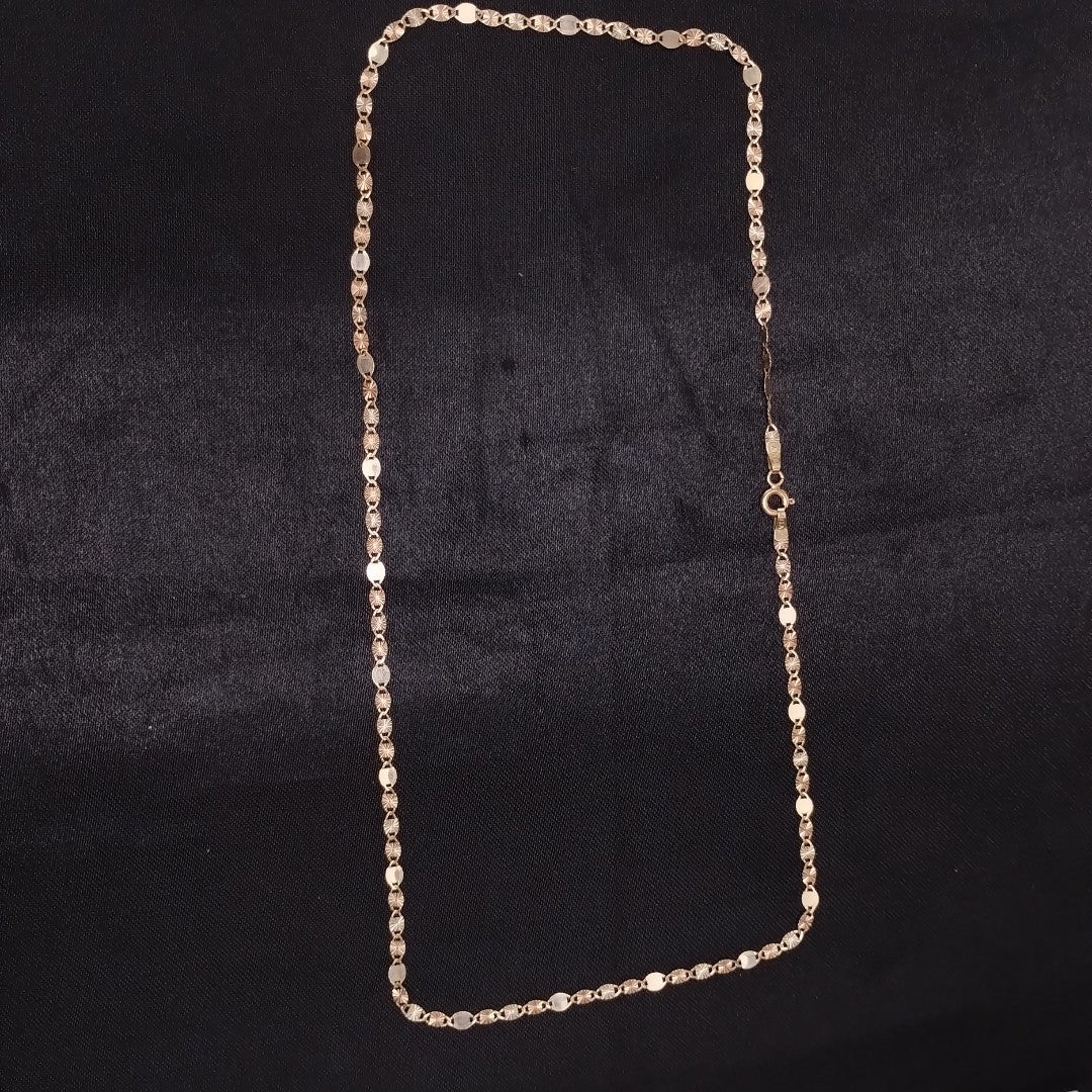 CADENA ORO COMBINADO 14 K 2,40 GRMS (SEMINUEVO)