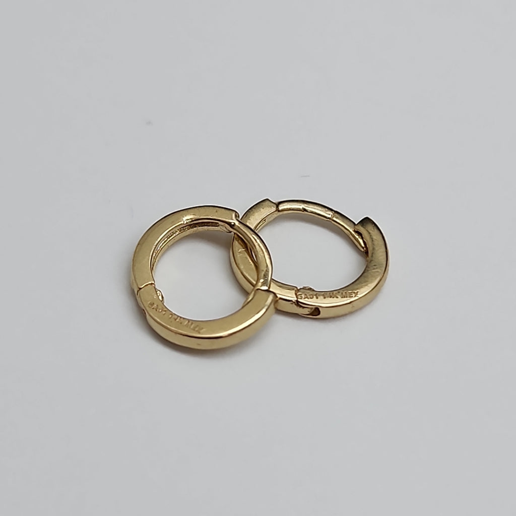 ARETES HUGGIE 14K 1.4 GR (NUEVO)