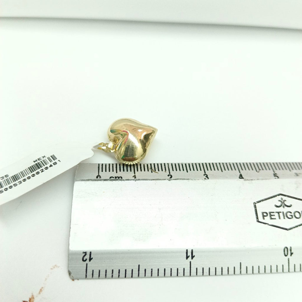 DIJE TEJIDO CORAZON LISO 14K 1.2 GR (NUEVO)