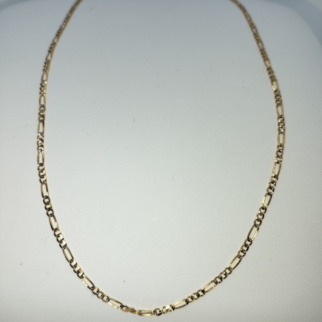 CADENA 3X1 DIAMANTADA 14K 55 CM 4.8 GR (NUEVO)