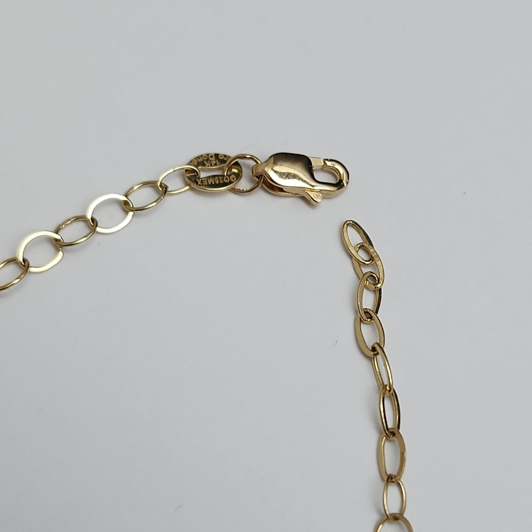 PULSERA ESPECIAL 14K 21 CM 1.9 GR (NUEVO)