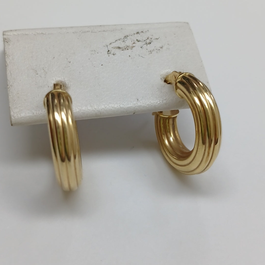 ARRACADAS PAR ORO 14 K 1.6 GRMS (SEMINUEVO)